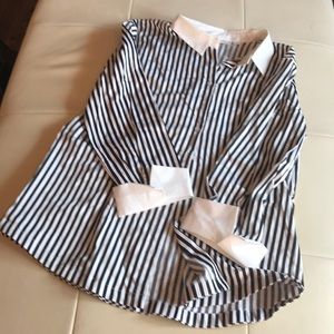 Newyork and company black and white stripes